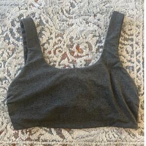 Womens Patagonia Dark Gray Halter top style Sport Bra Size Small